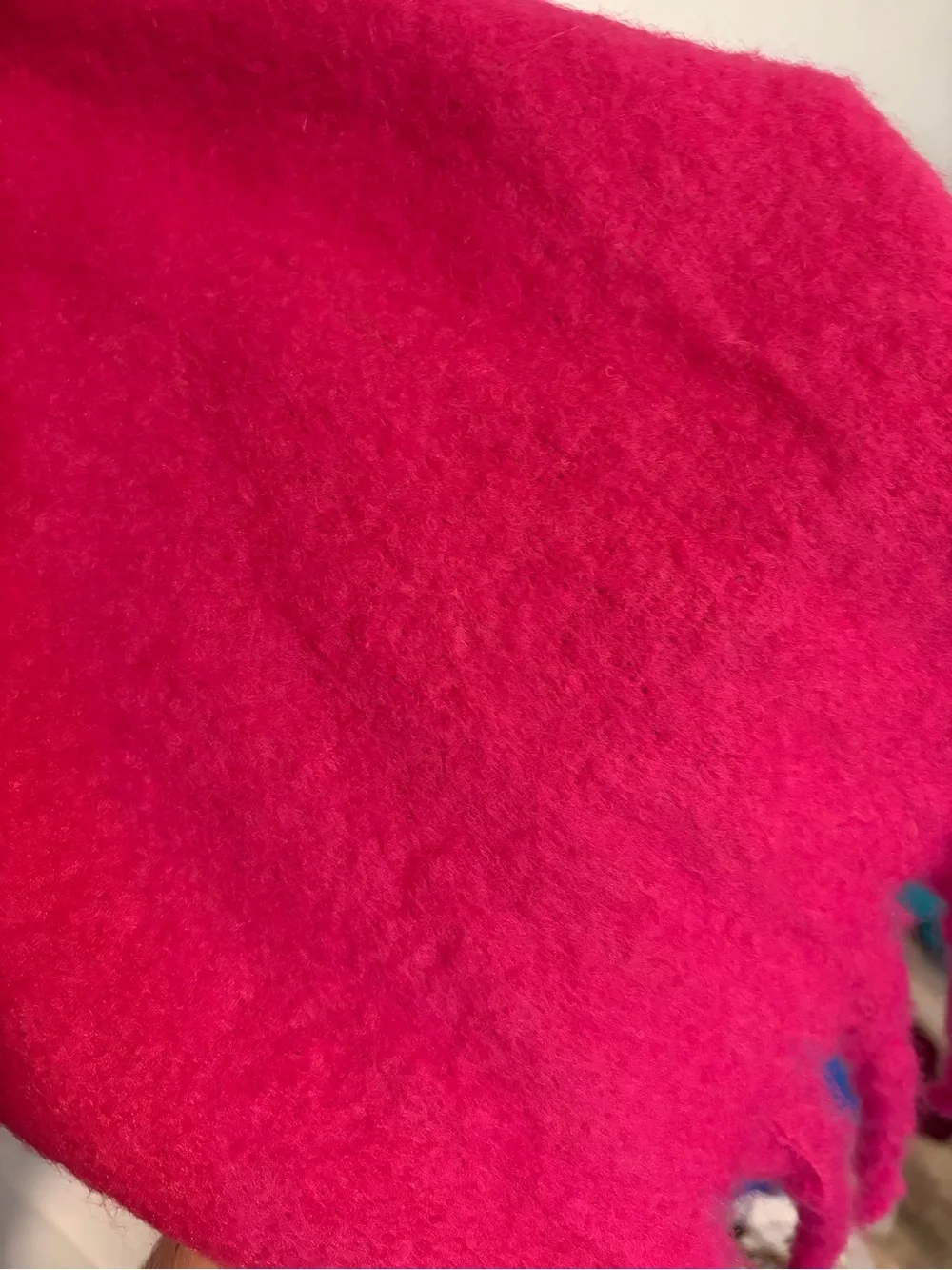 GAP Bright Fuchsia Fringe Scarf